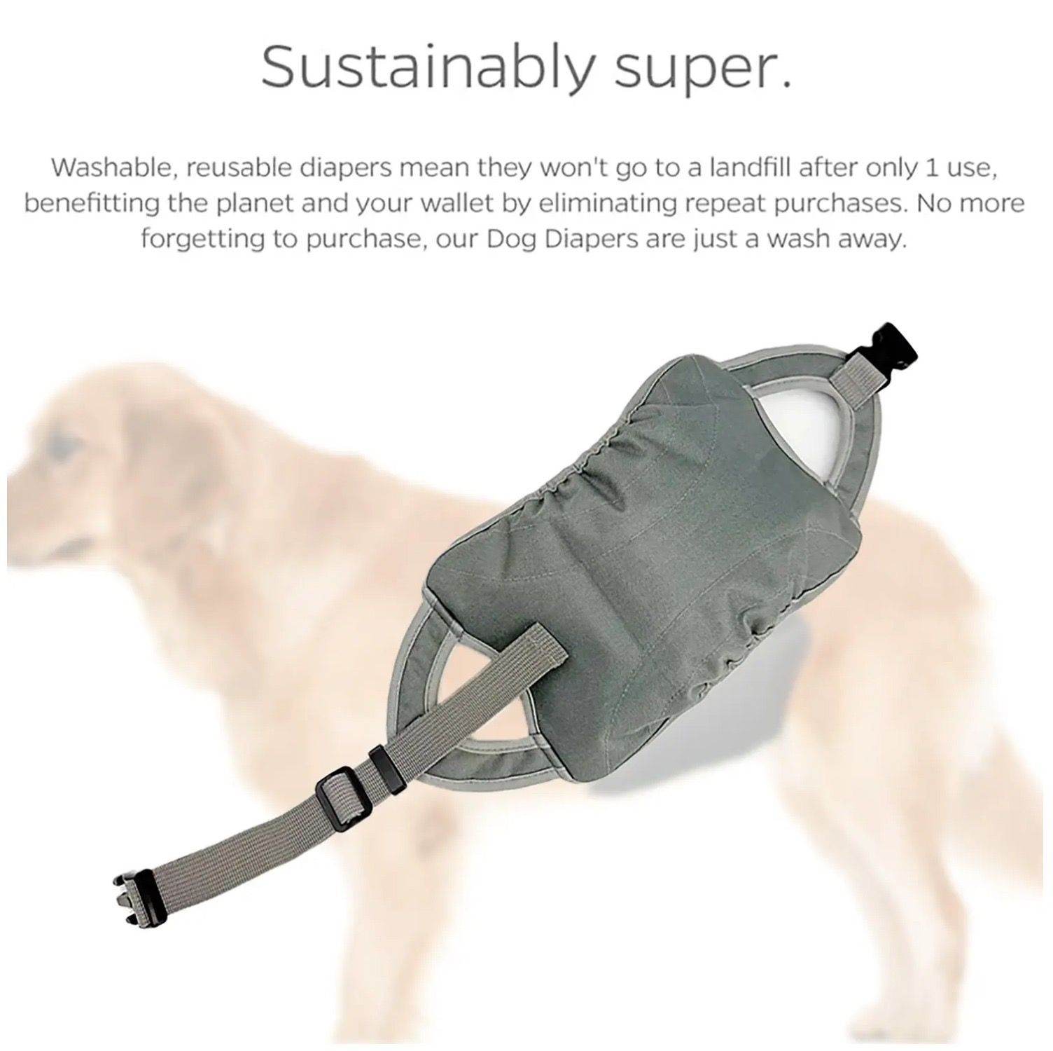 Reusable Washable Dog Diapers for Female and Male Dogs view 4