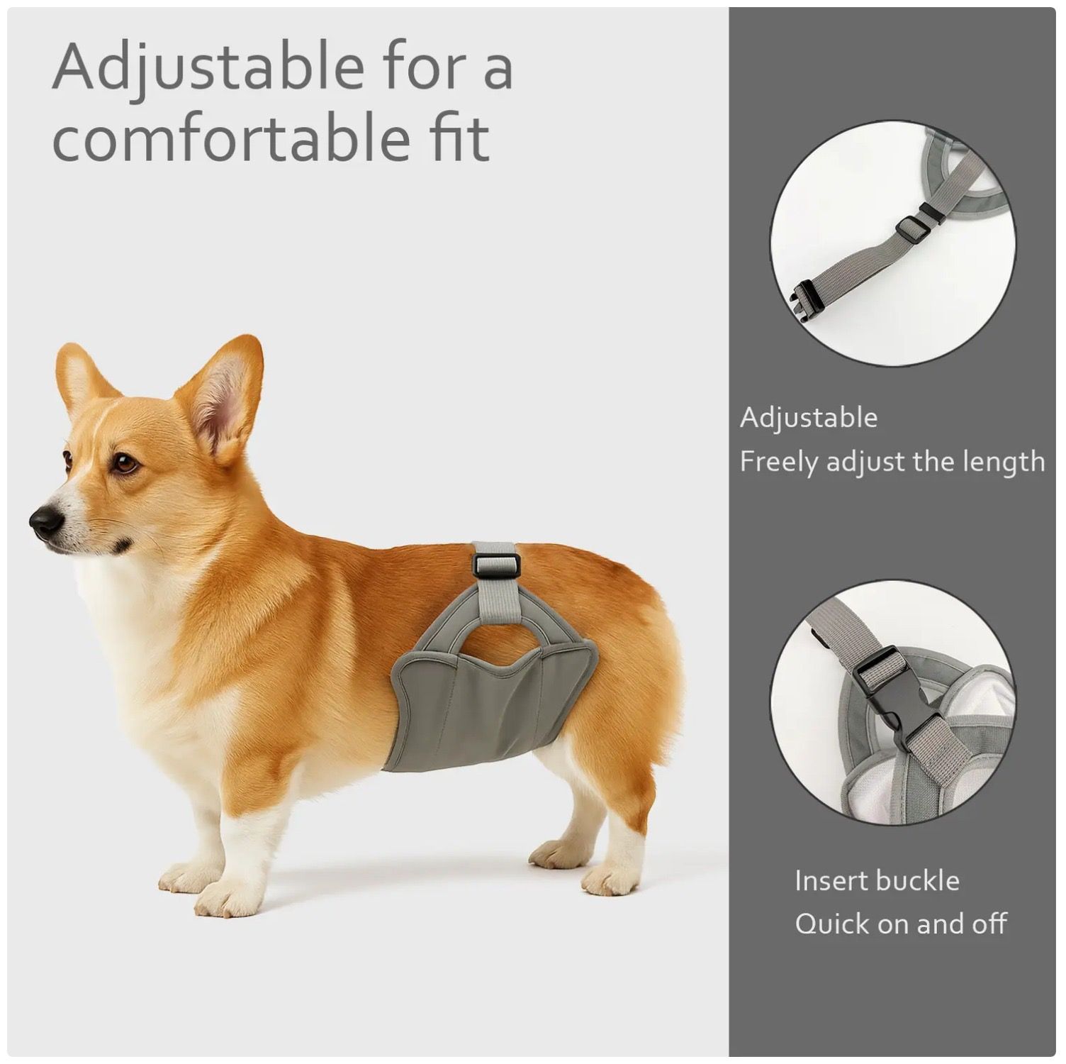 Reusable Washable Dog Diapers for Female and Male Dogs view 5
