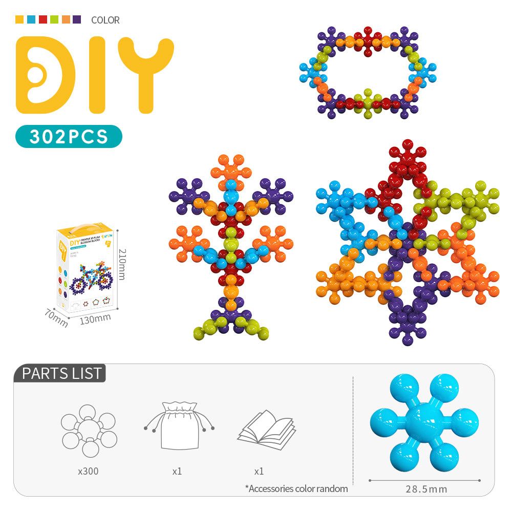 3D Plum Blossom Building Blocks for Kids – DIY Creative Puzzle Toy for Ages 3+ view 7