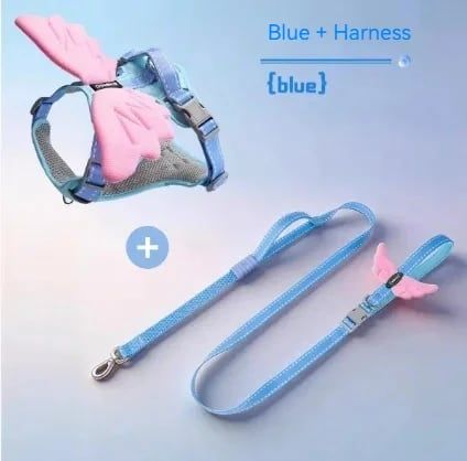 3D Angel and Devil Wing Harness and Leash Set for Cats and Dogs — image 1