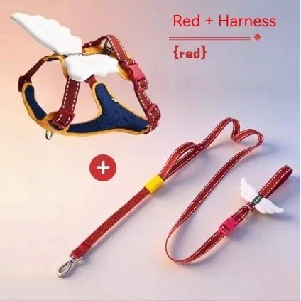 3D Angel and Devil Wing Harness and Leash Set for Cats and Dogs — image 1