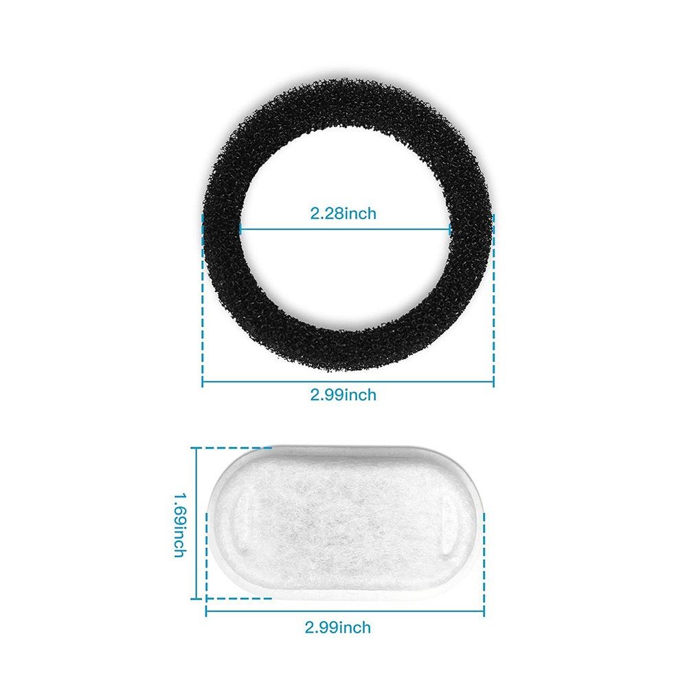 Replacement Pet Water Fountain Filter Kit with Runway Filter view 8