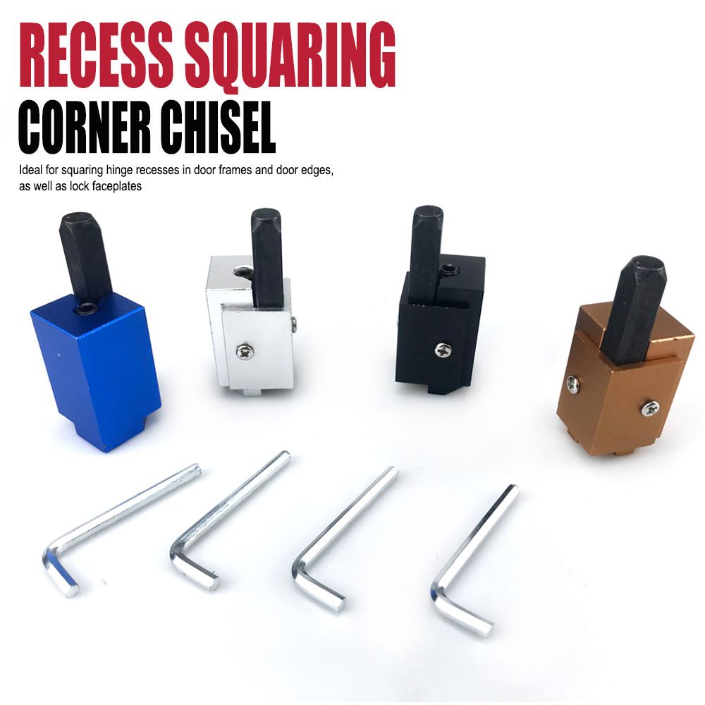 Woodworking Corner Chisel for Squaring Hinge Recesses and Lock Plate Mortises view 4