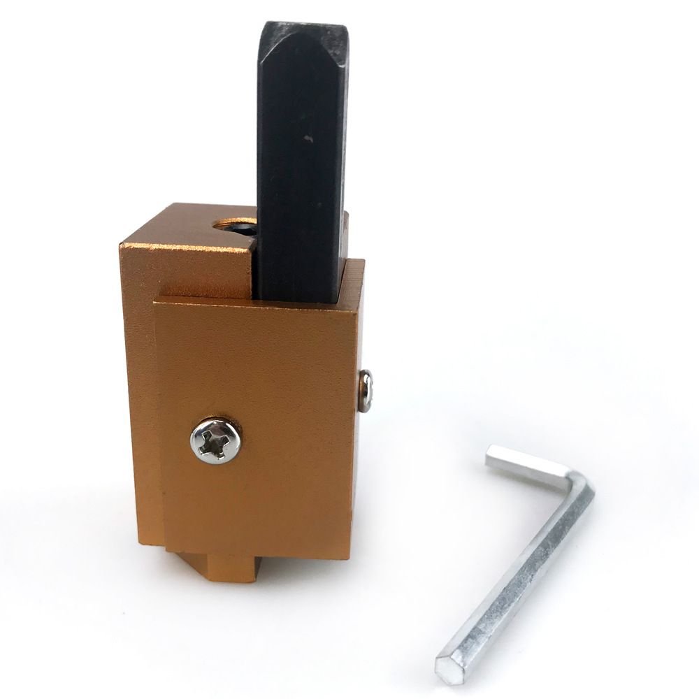 Woodworking Corner Chisel for Squaring Hinge Recesses and Lock Plate Mortises