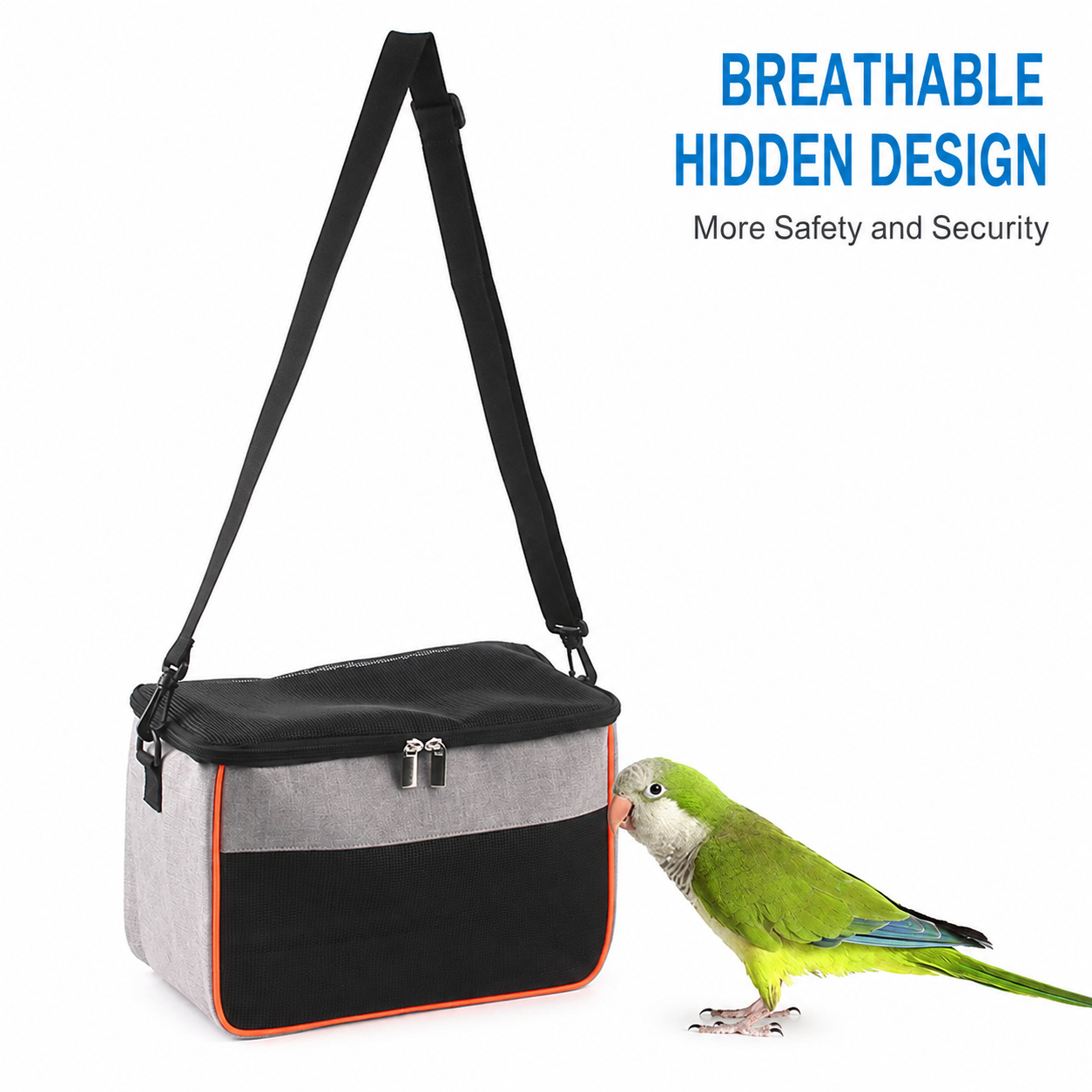 Compact Pet Carrier Sling Bag for Small Animals – Breathable Oxford Mesh view 6