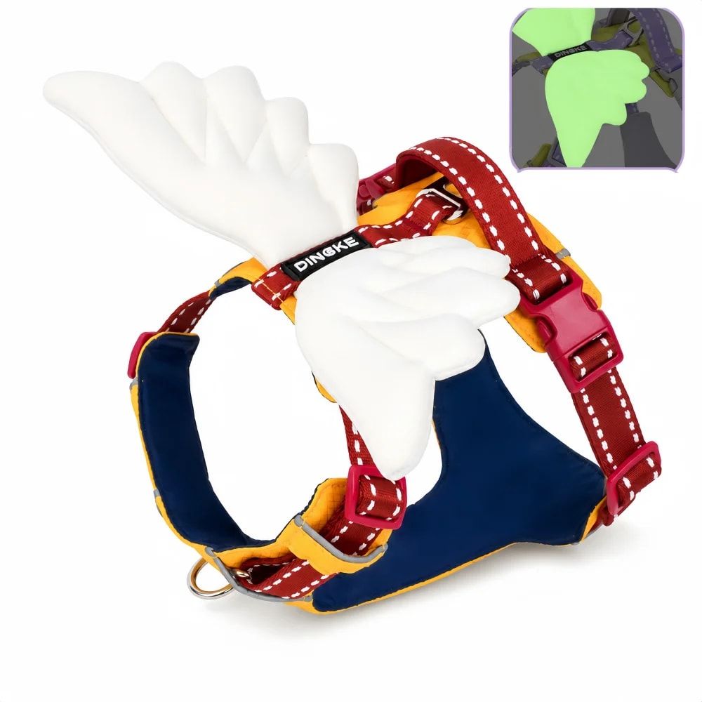 Adorable Angel Wings Dog Harness with Glowing 3D Luminous Design — image 1