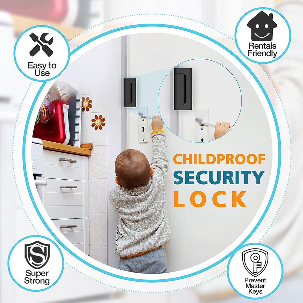 Heavy Duty Flip Door Lock for Home Security view 9