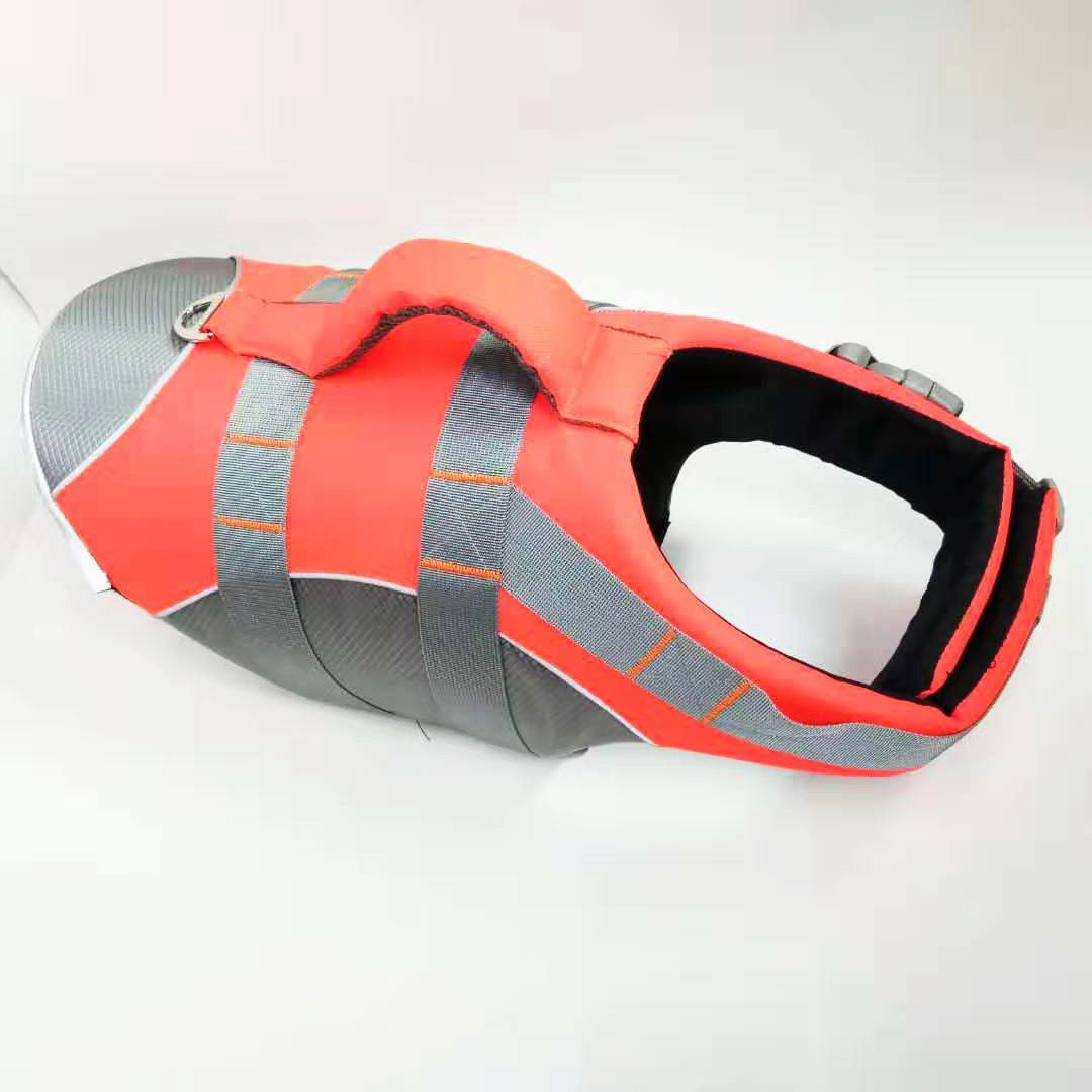 Dog Life Jacket Pet Swim Vest with Rescue Handle Reflective Strips Adjustable view 10