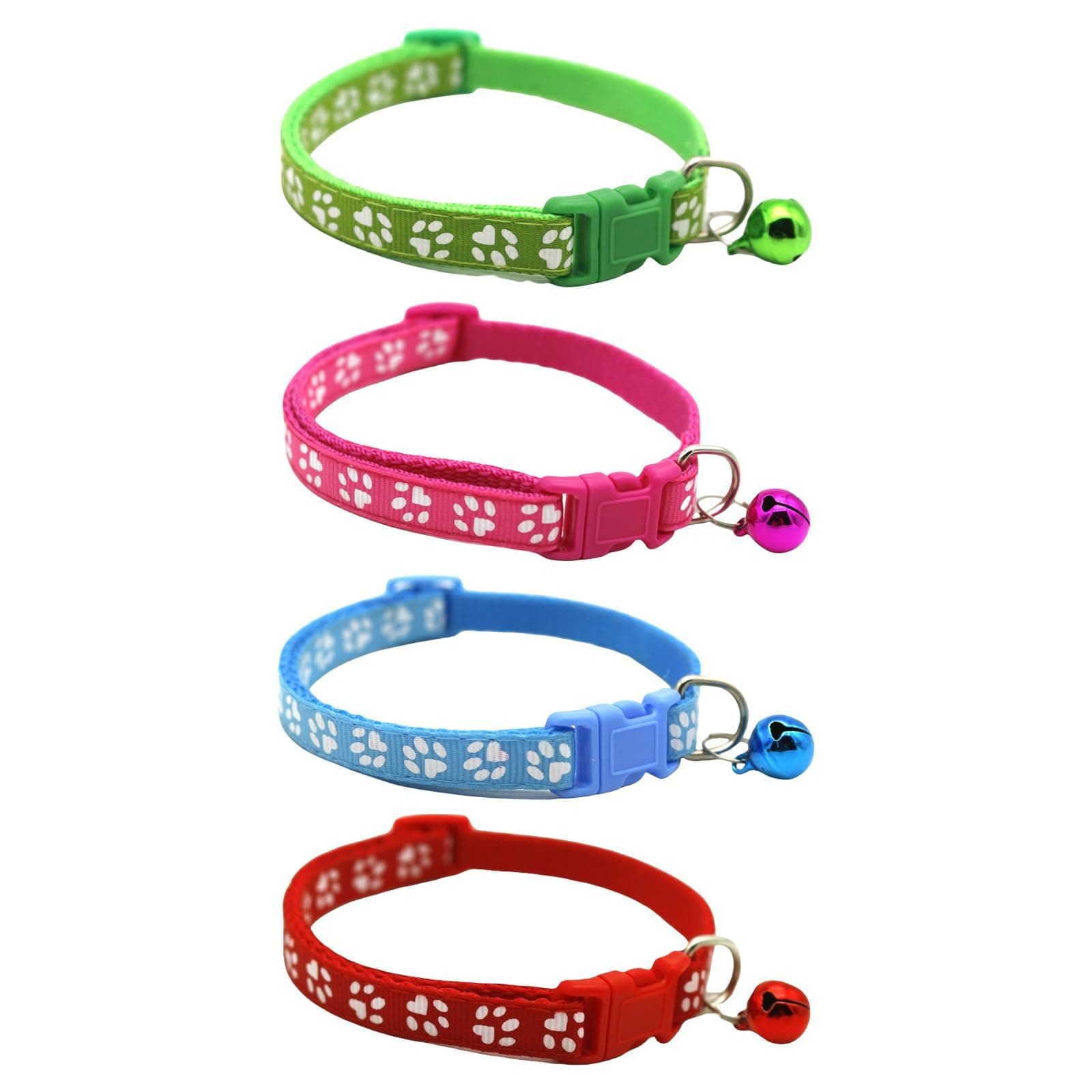 Adjustable Breakaway Cat Collar with Bell for Small Dogs and Kittens view 4