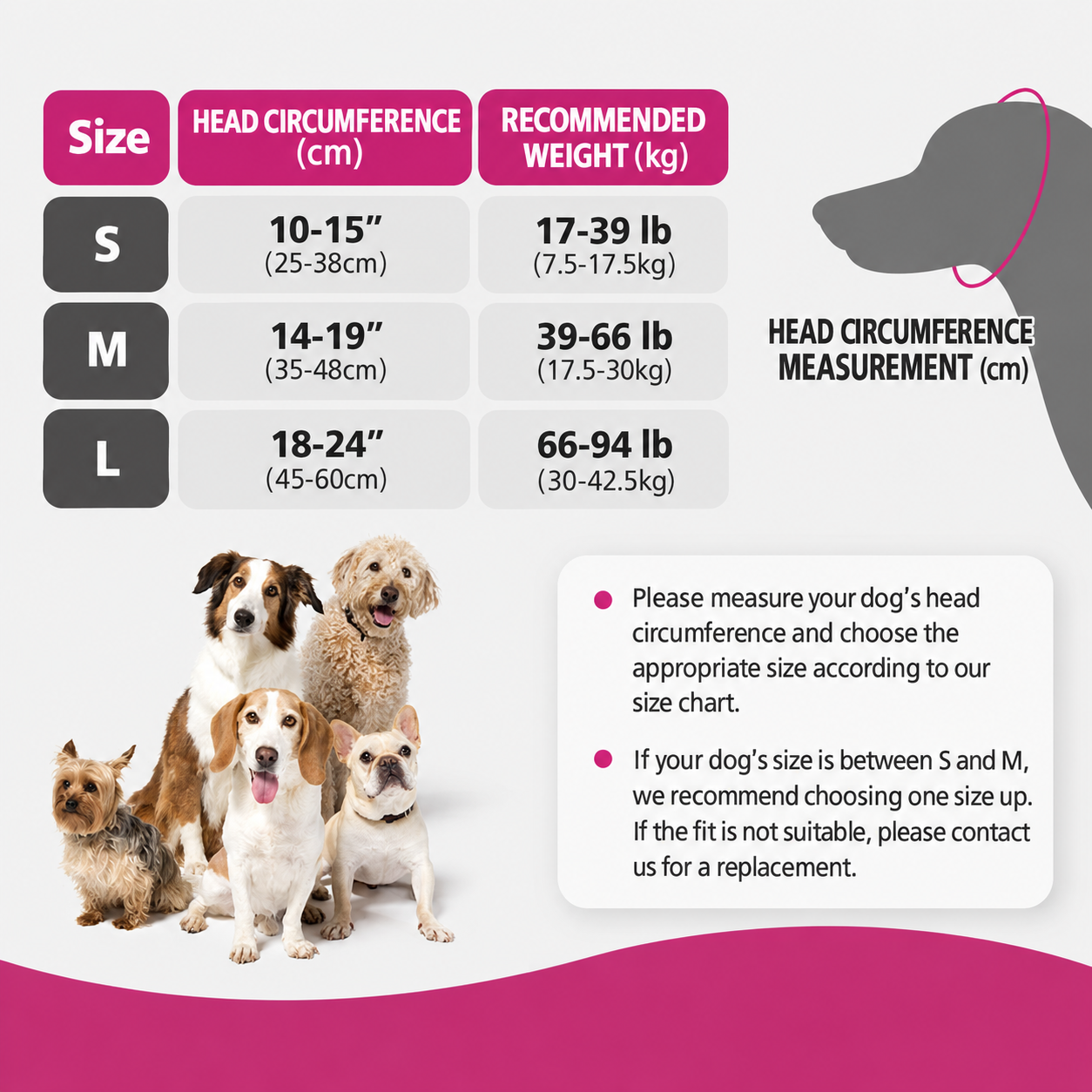 Dog Ear Covers Waterproof Swim Head Wrap Noise Reduction Calming Hood for view 3