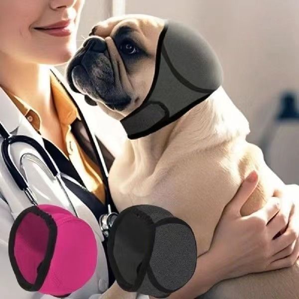 Dog Ear Covers Waterproof Swim Head Wrap Noise Reduction Calming Hood for view 7