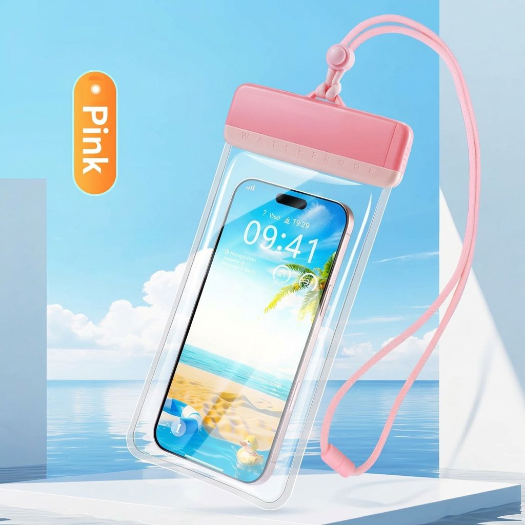Waterproof Phone Pouch with Adjustable Lanyard view 12