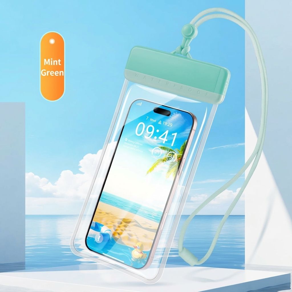 Waterproof Phone Pouch with Adjustable Lanyard view 14