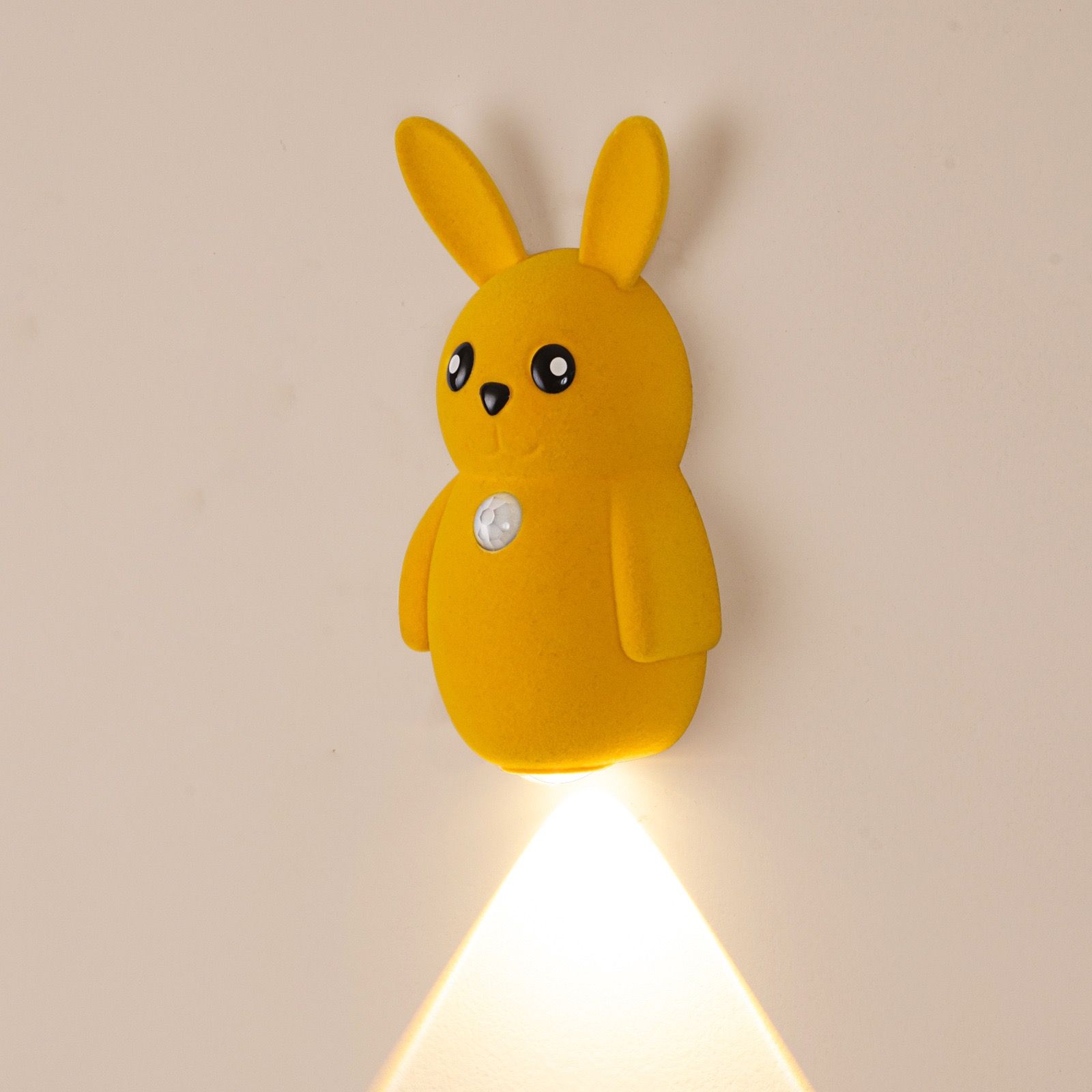Adorable bunny-shaped motion sensor wall light with magnetic mounting view 14