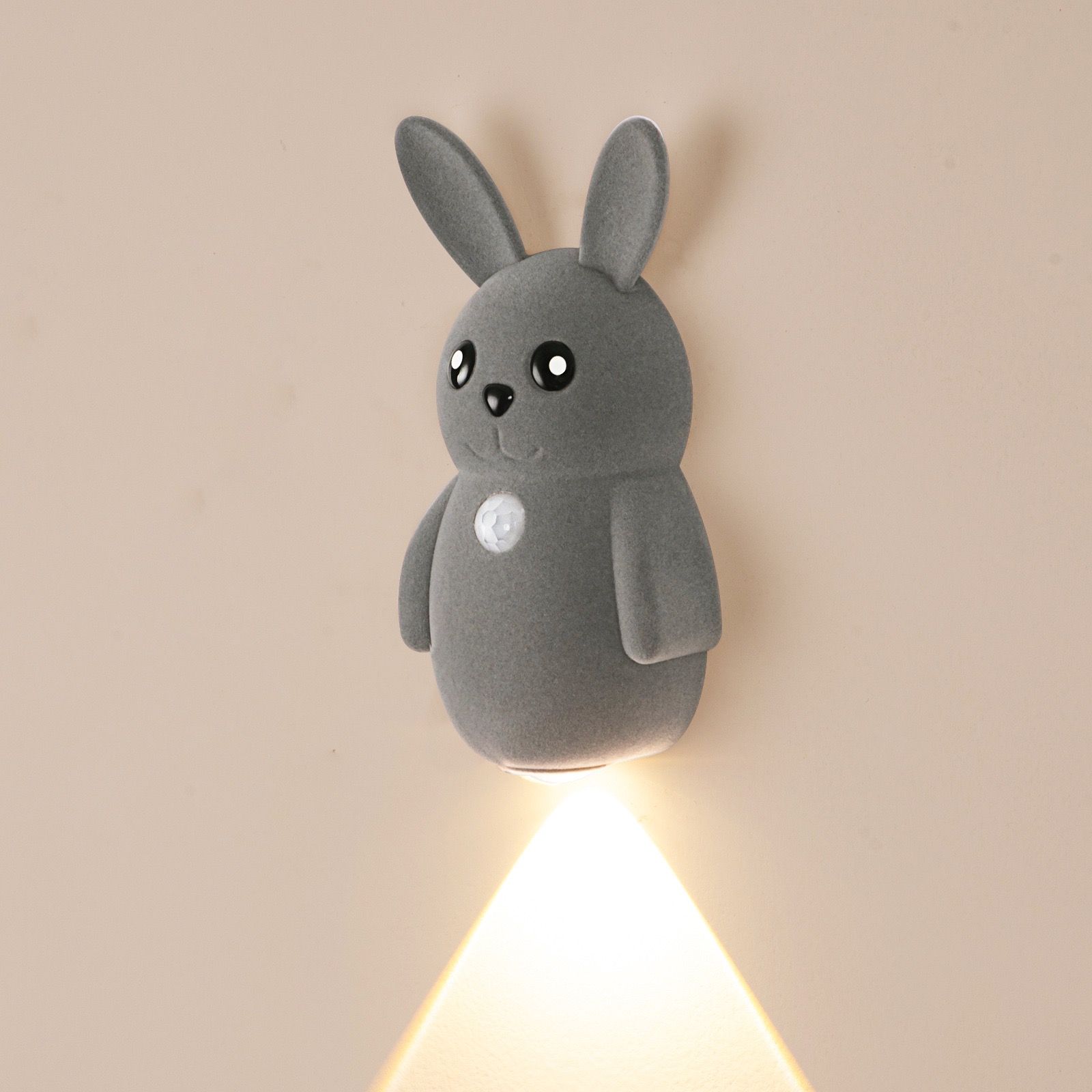 Adorable bunny-shaped motion sensor wall light with magnetic mounting — image 1