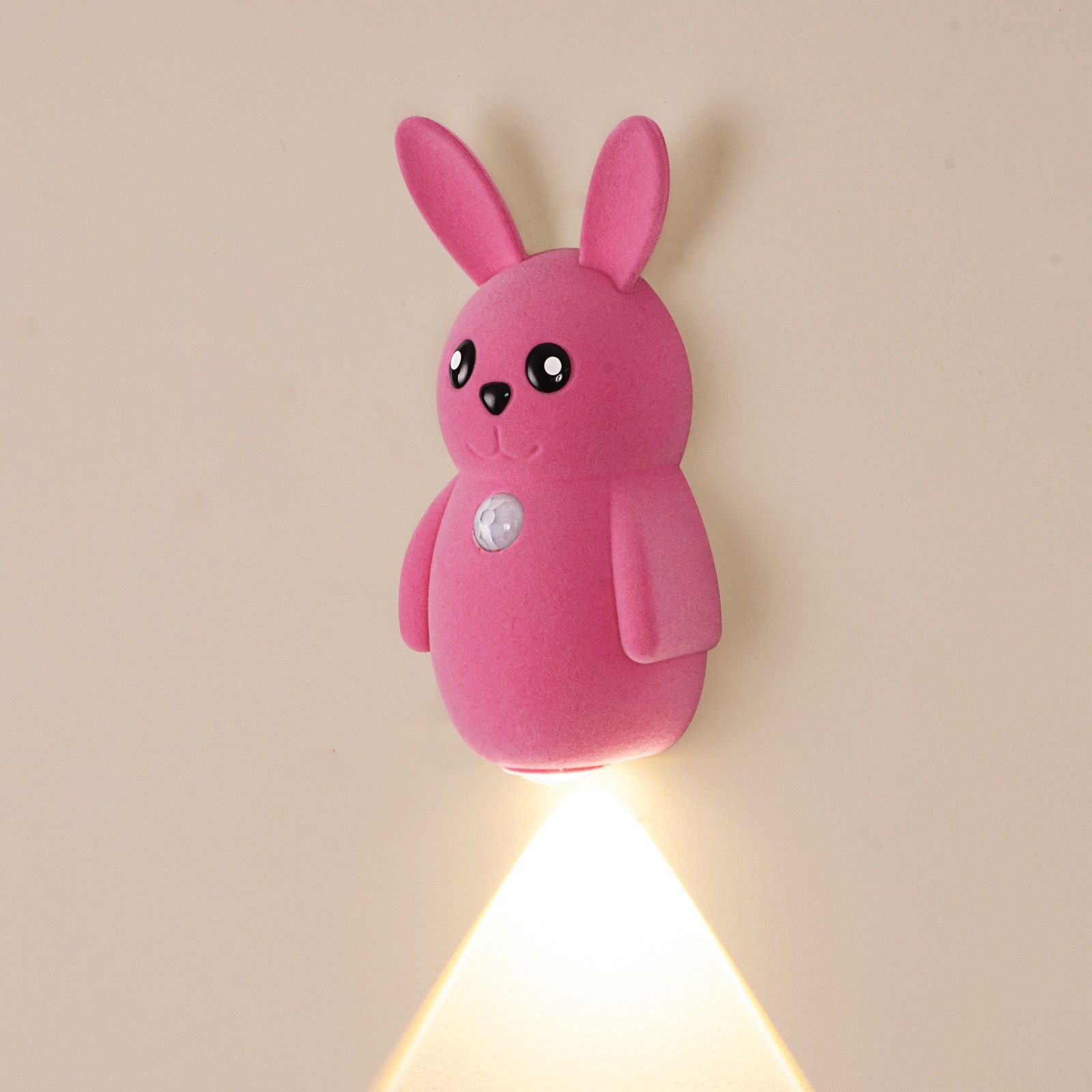 Adorable bunny-shaped motion sensor wall light with magnetic mounting view 10