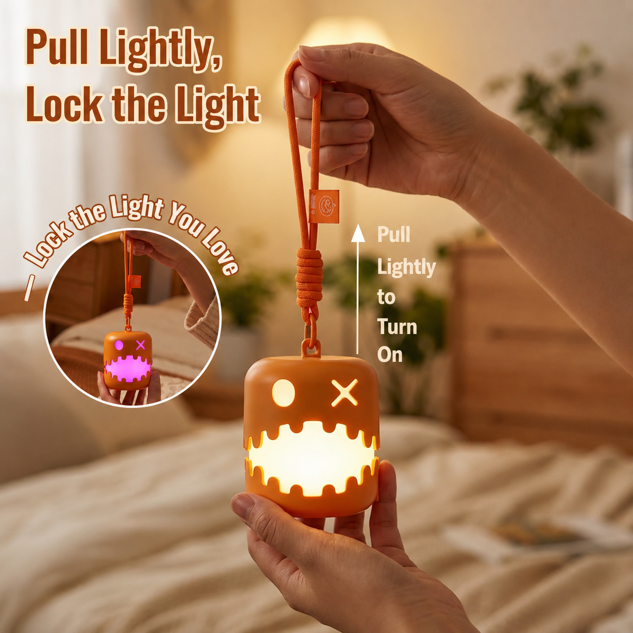 Dual-Expression Halloween Pumpkin Night Light with 7 Modes view 5