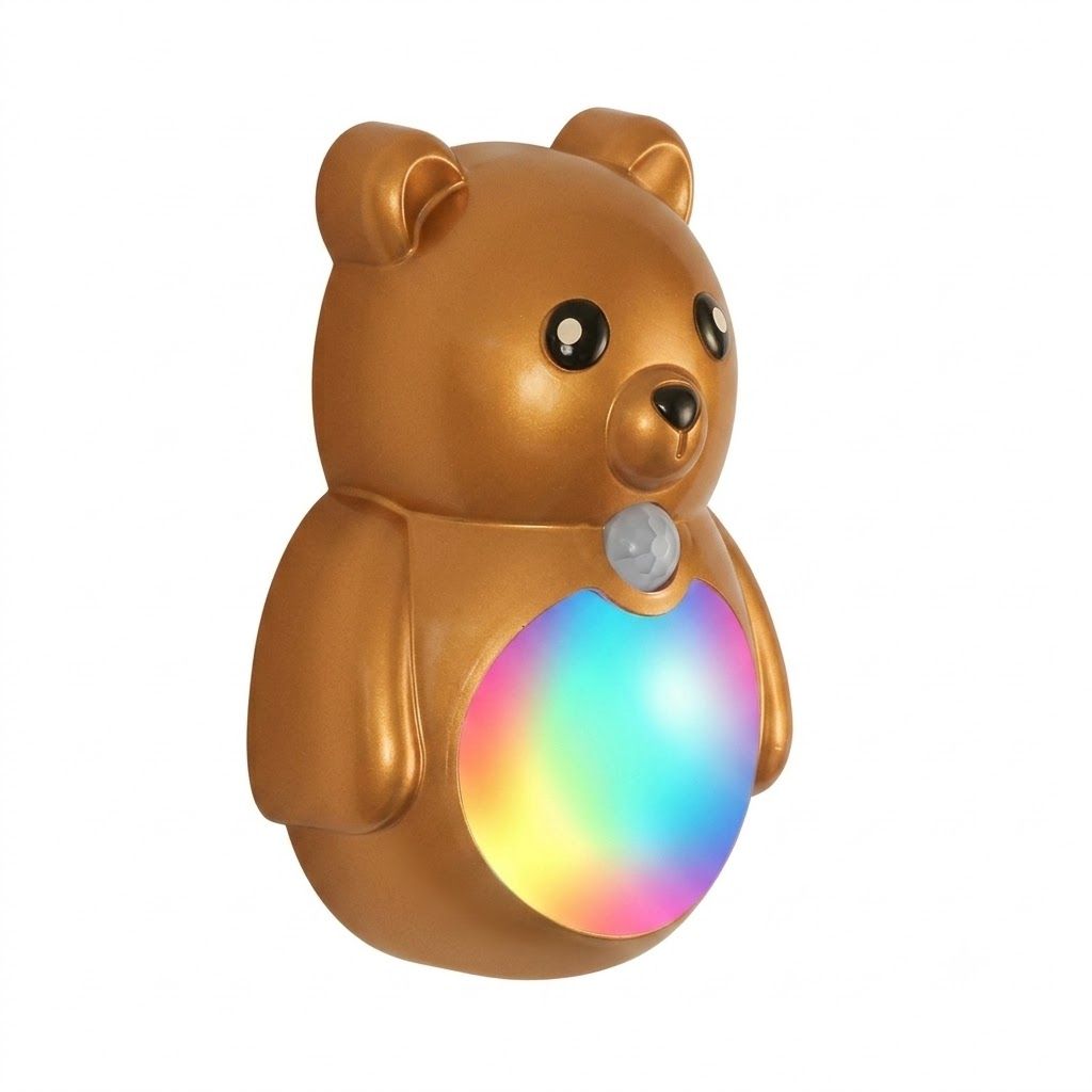Adorable Cartoon Bear Magnetic Motion Sensor Night Light – Rechargeable LED view 14