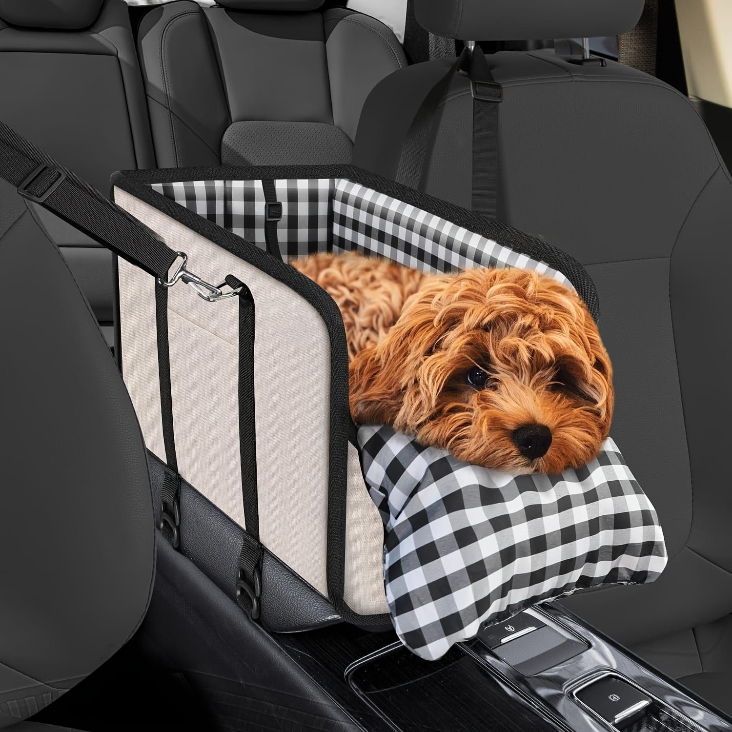 Portable Pet Car Seat for Small Dogs & Cats