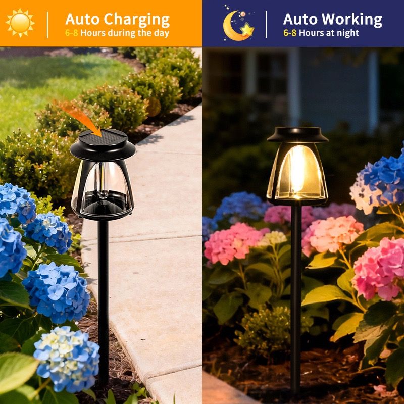Vintage Solar Garden Lamp with A-Grade Monocrystalline Panel view 7