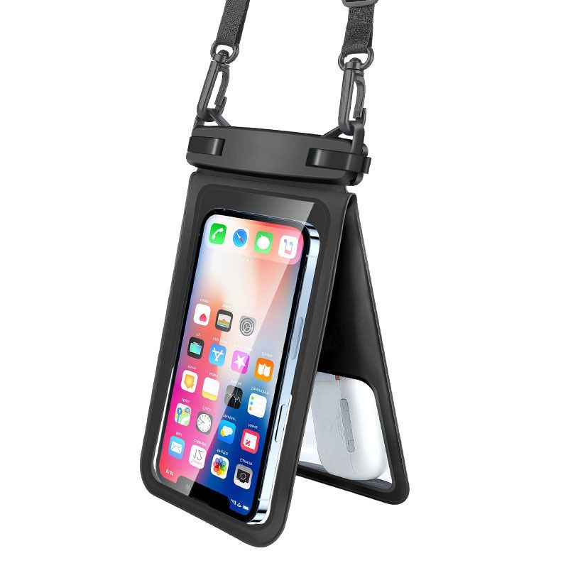 Waterproof Phone Pouch Dual Compartment IPX8 Floating Dry Bag with Adjustable — image 1