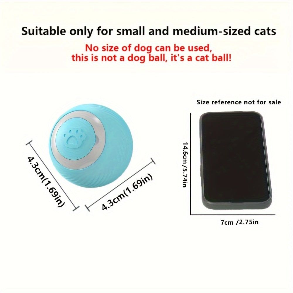 Interactive Rolling Cat Toy Ball with Automatic Movement view 7