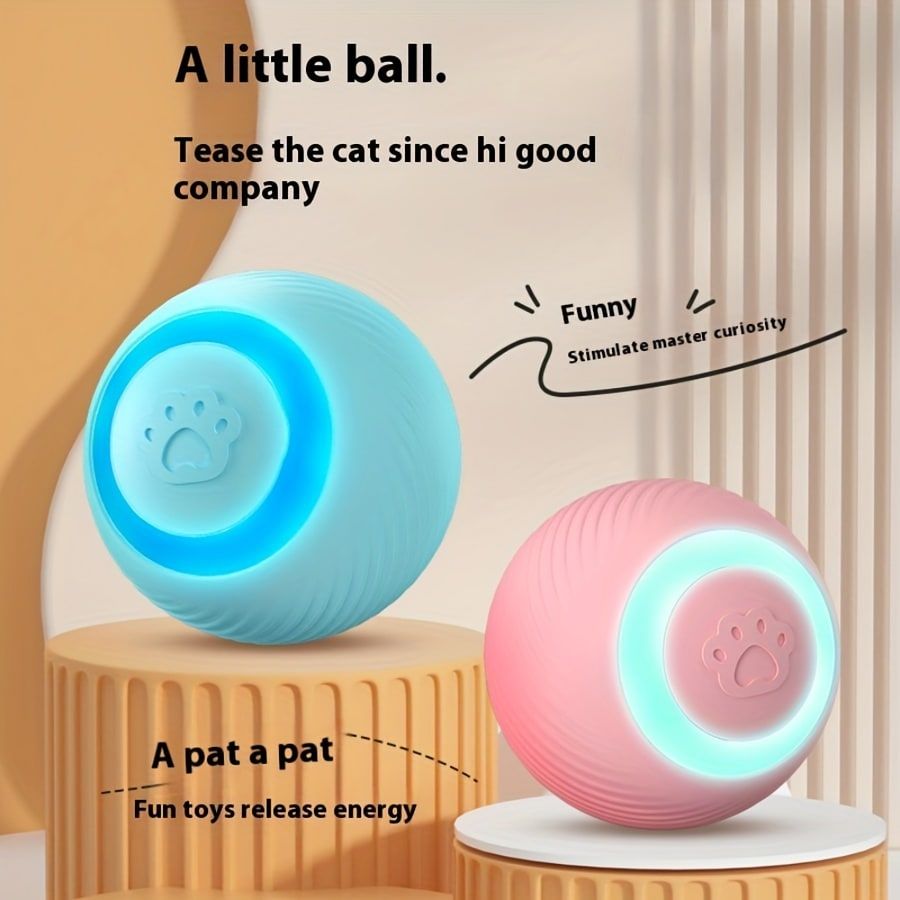 Interactive Rolling Cat Toy Ball with Automatic Movement view 9