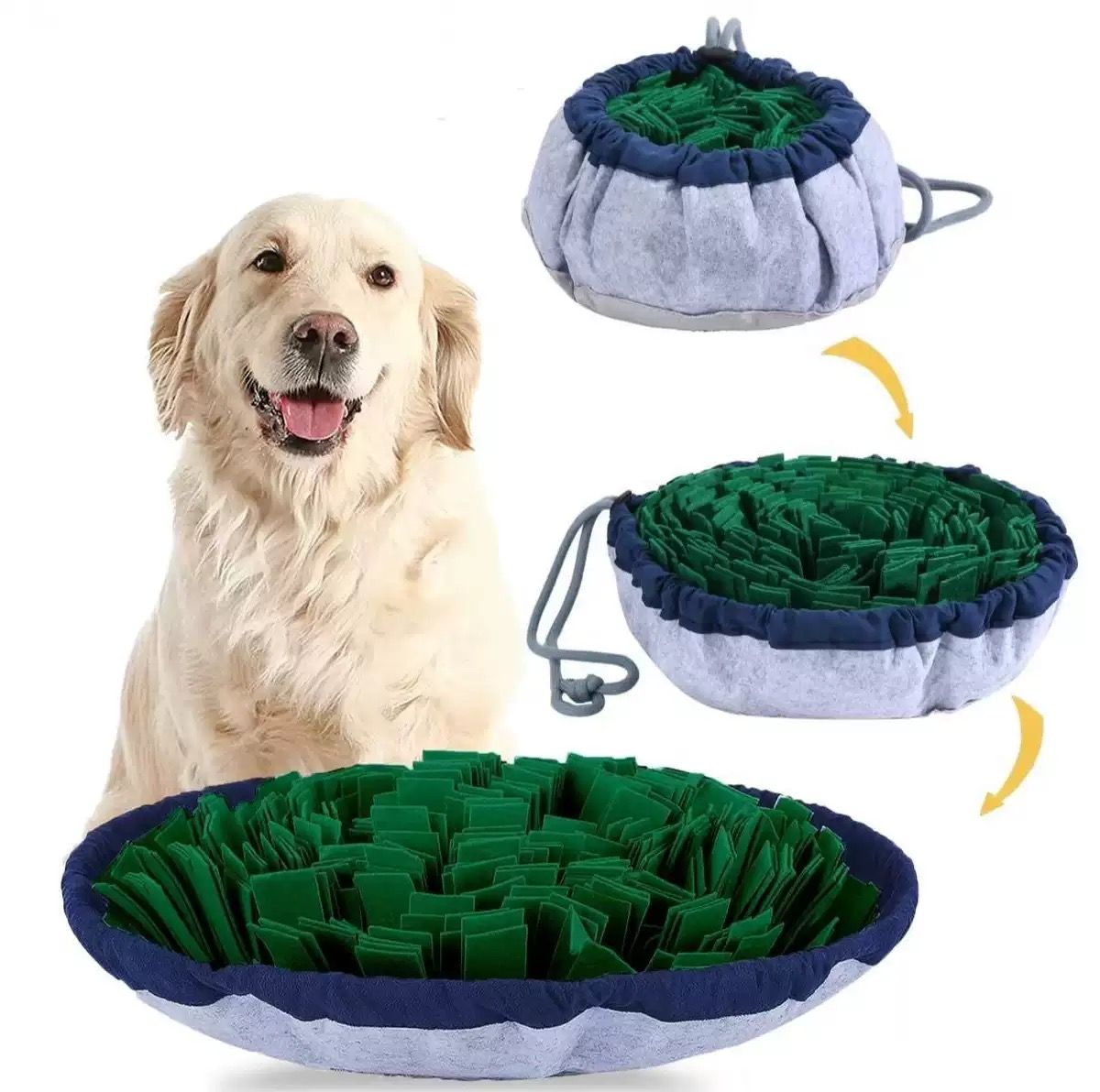 Interactive Snuffle Mat for Dogs – Slow Feeder & Foraging Puzzle Toy Made from