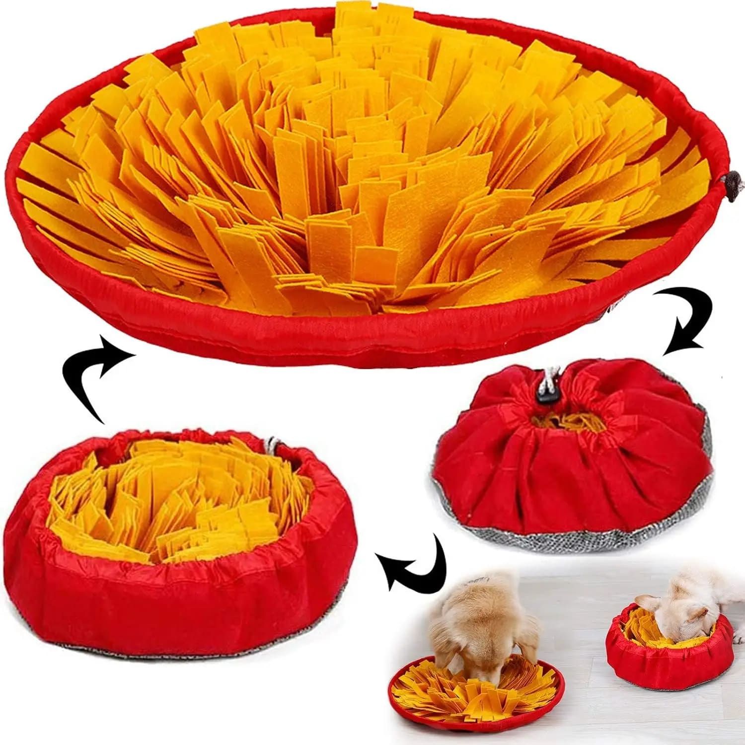 Interactive Snuffle Mat for Dogs – Slow Feeder & Foraging Puzzle Toy Made from