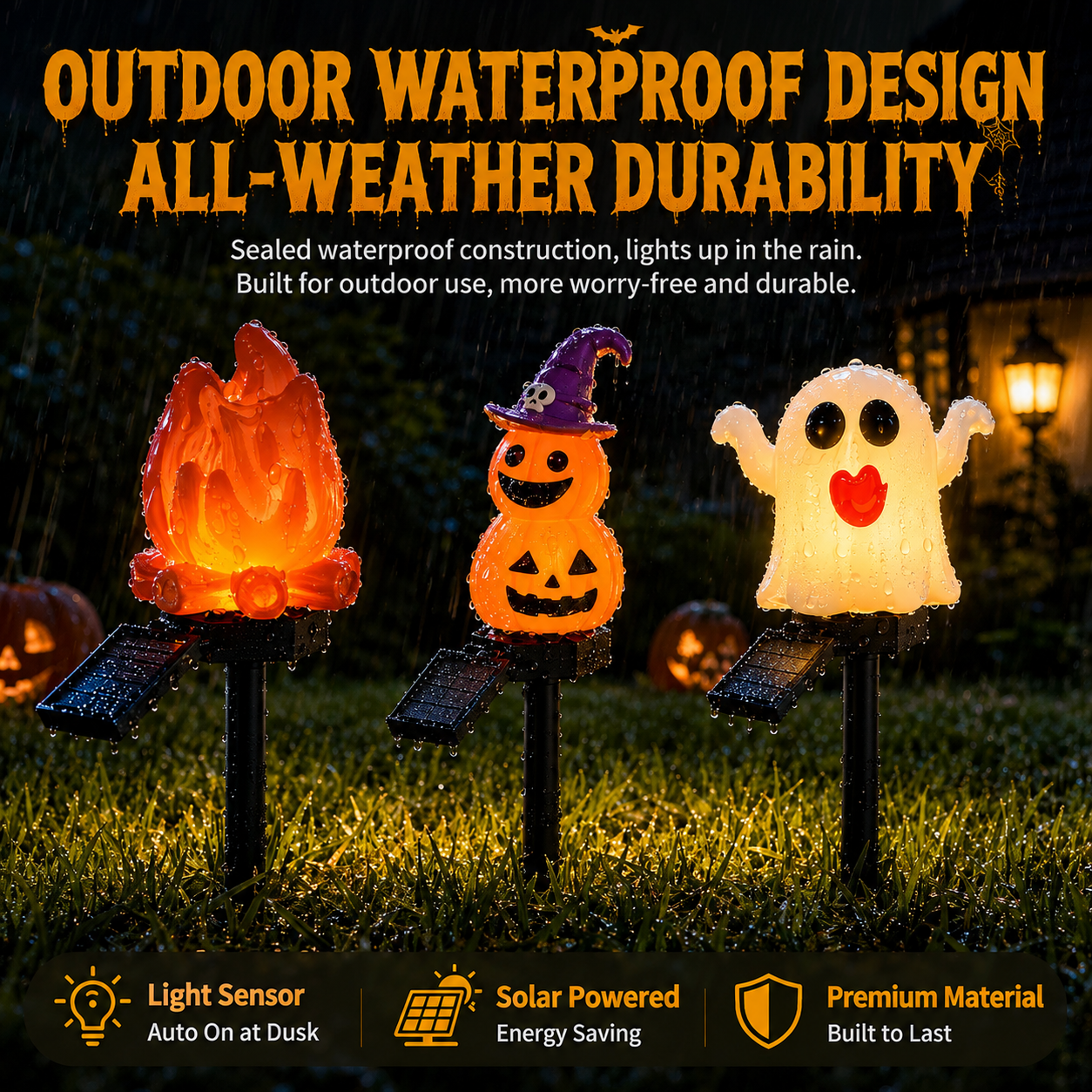 Halloween Solar Pathway Lights Set view 6