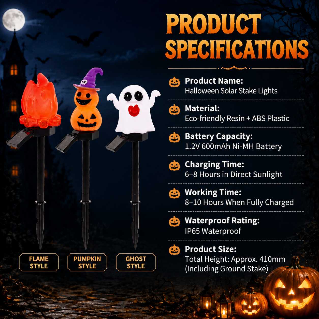 Halloween Solar Pathway Lights Set view 8