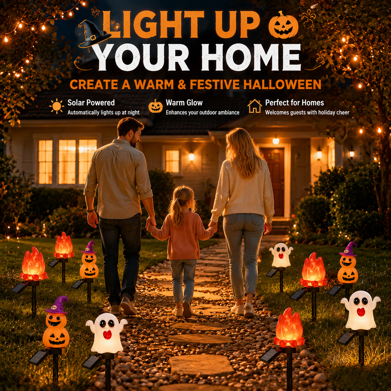 Halloween Solar Pathway Lights Set view 4