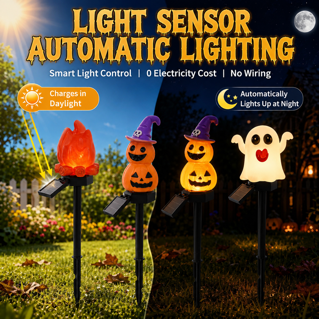 Halloween Solar Pathway Lights Set view 5