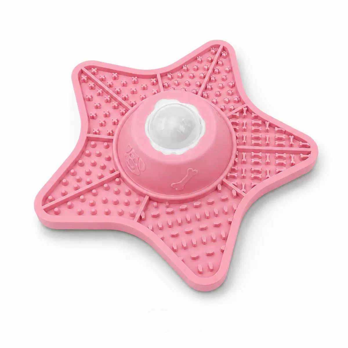 Innovative Two-in-One Star-Shaped Slow Feeder Lick Mat for All Breeds of Dogs