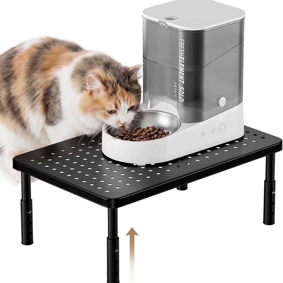 Adjustable Pet Feeder Stand for Cats and Small Dogs – Elevated Raised Bowl
