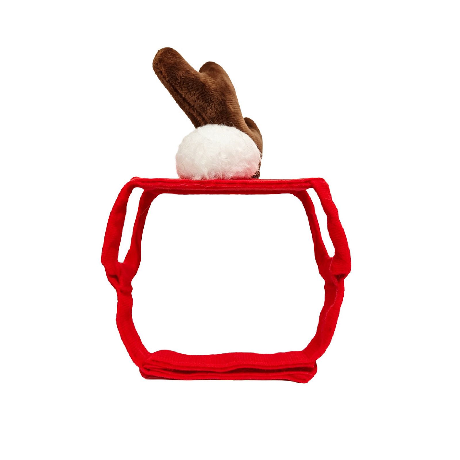 Christmas Reindeer Antler Headband and Scarf Set for Small Pets view 7