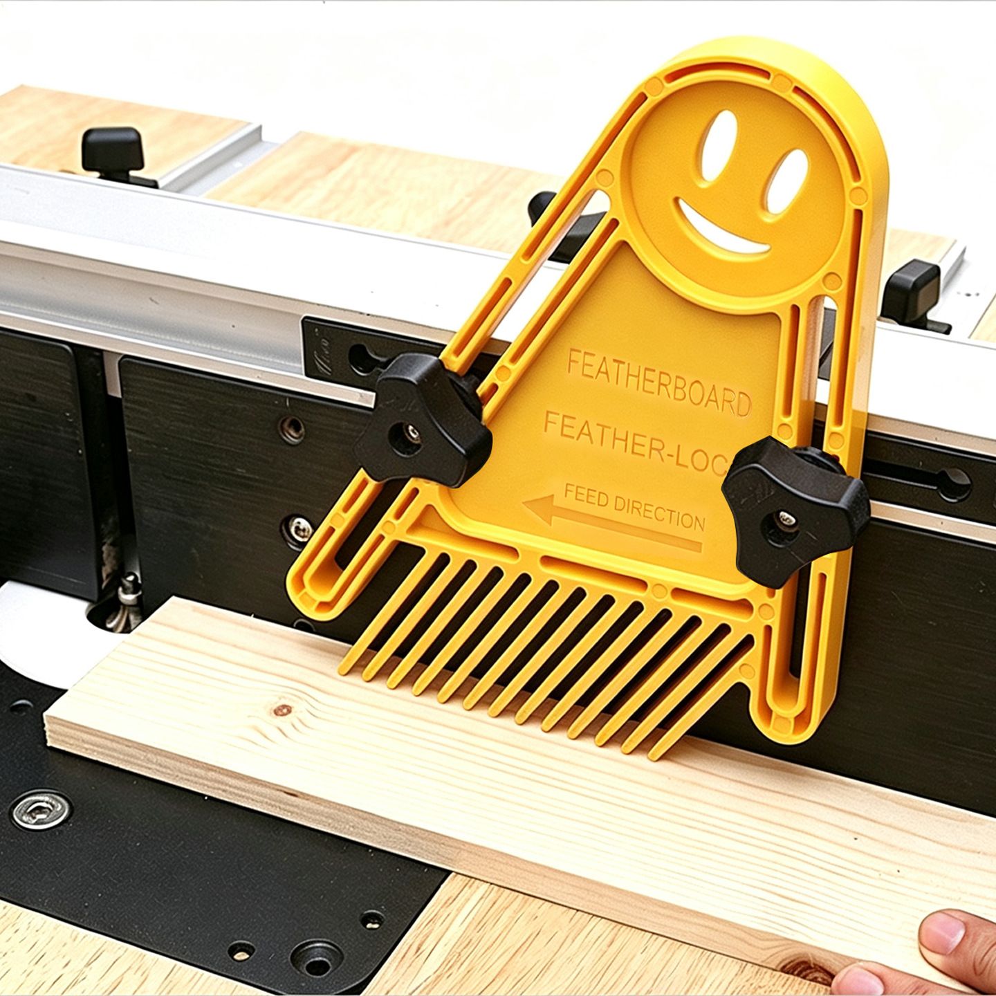 Woodworking Featherboard with 13 Angled Teeth for Table Saw Router Table Band view 4