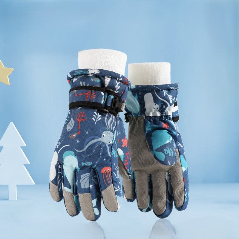 Waterproof Winter Snow Gloves for Kids with Touchscreen view 12