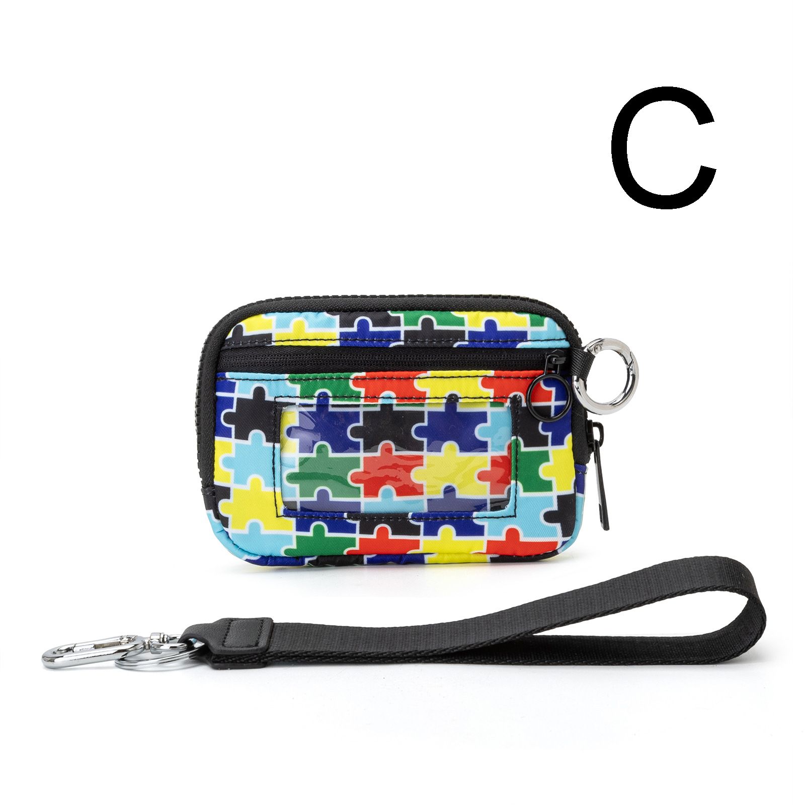 Waterproof Oxford Wristlet Wallet Card Holder with Detachable Wrist Strap view 12