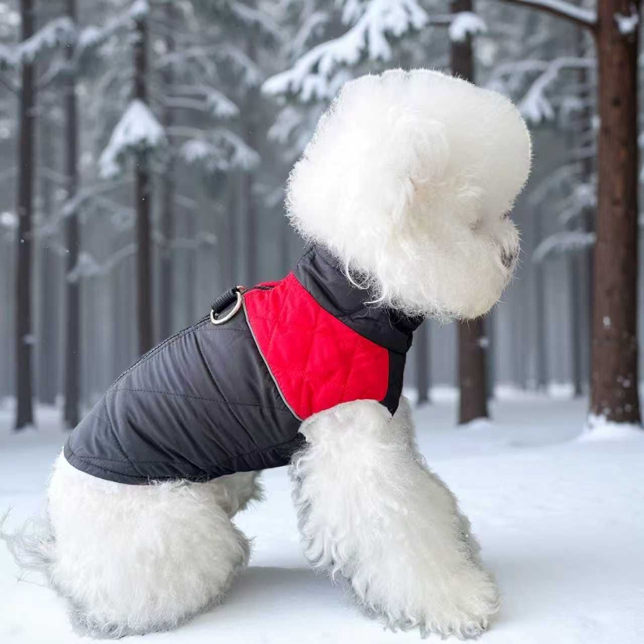 Winter Pet Dog Padded Vest with Waterproof Shell view 13