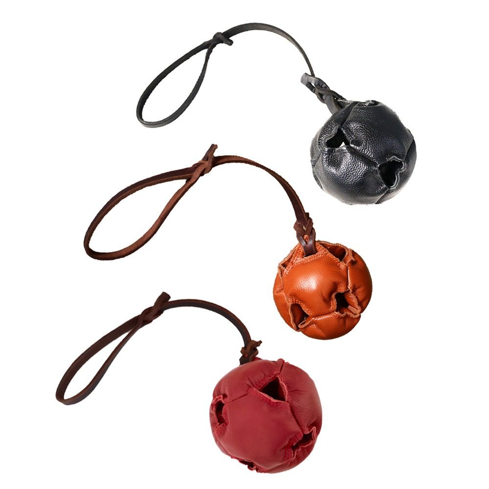 Interactive Leather Chew Ball for Dogs with Durable Rope Handle – Ideal for view 7
