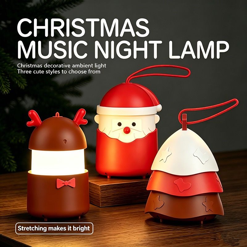 Christmas Music LED Night Light Lantern view 3