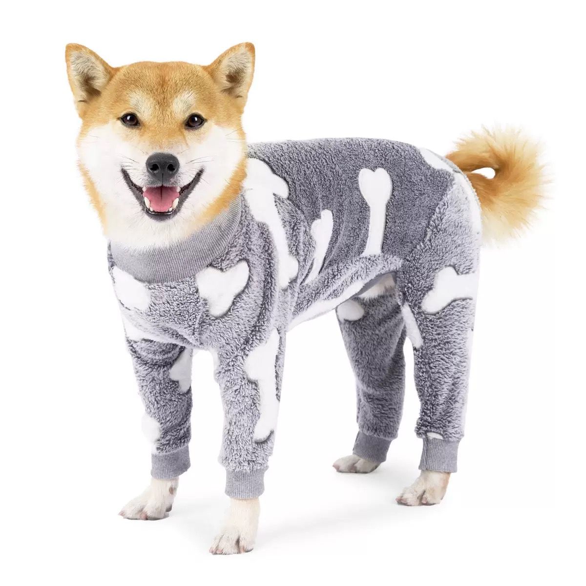 Cozy Winter Pet Fleece Four-Legged Bodysuit view 8