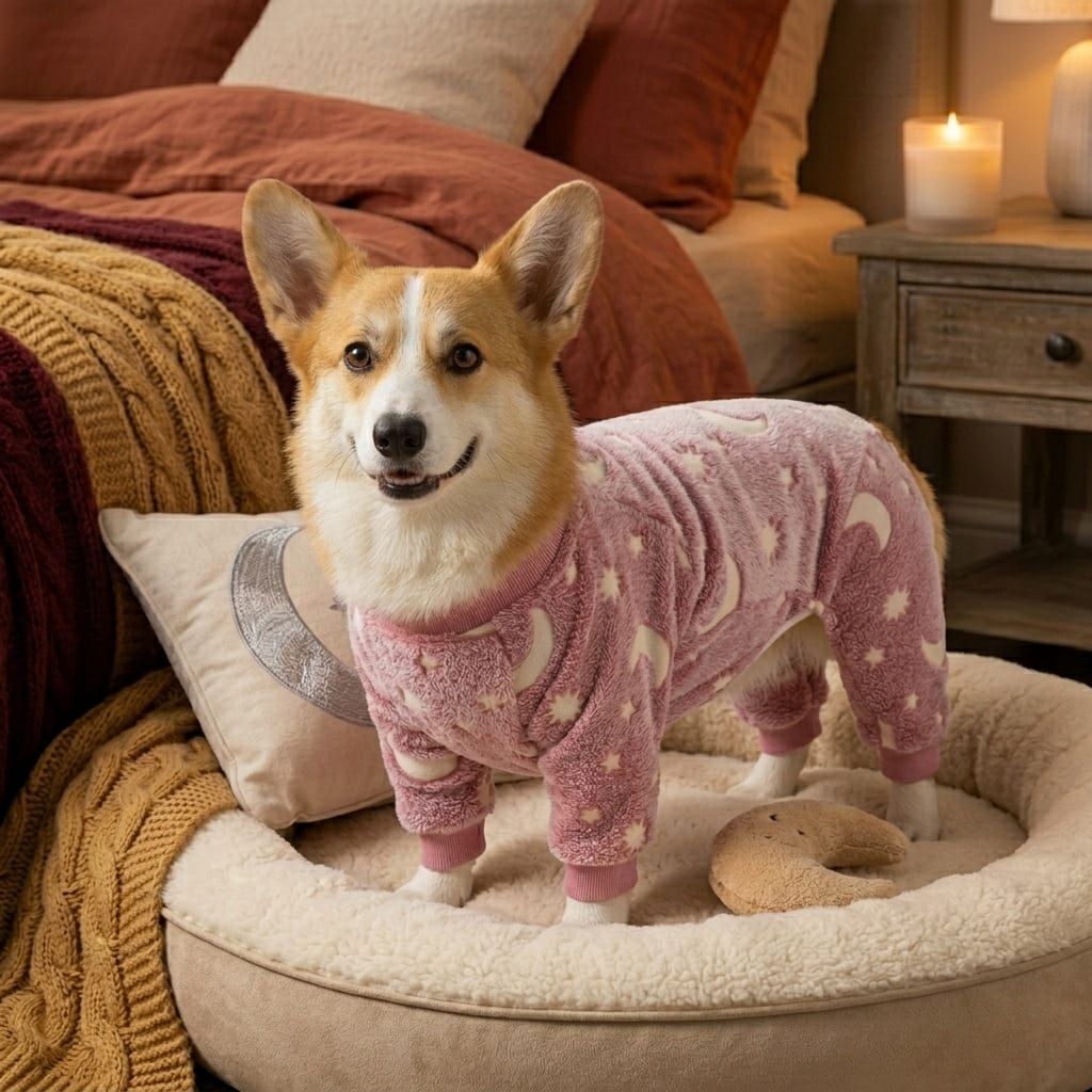 Cozy Winter Pet Fleece Four-Legged Bodysuit view 7