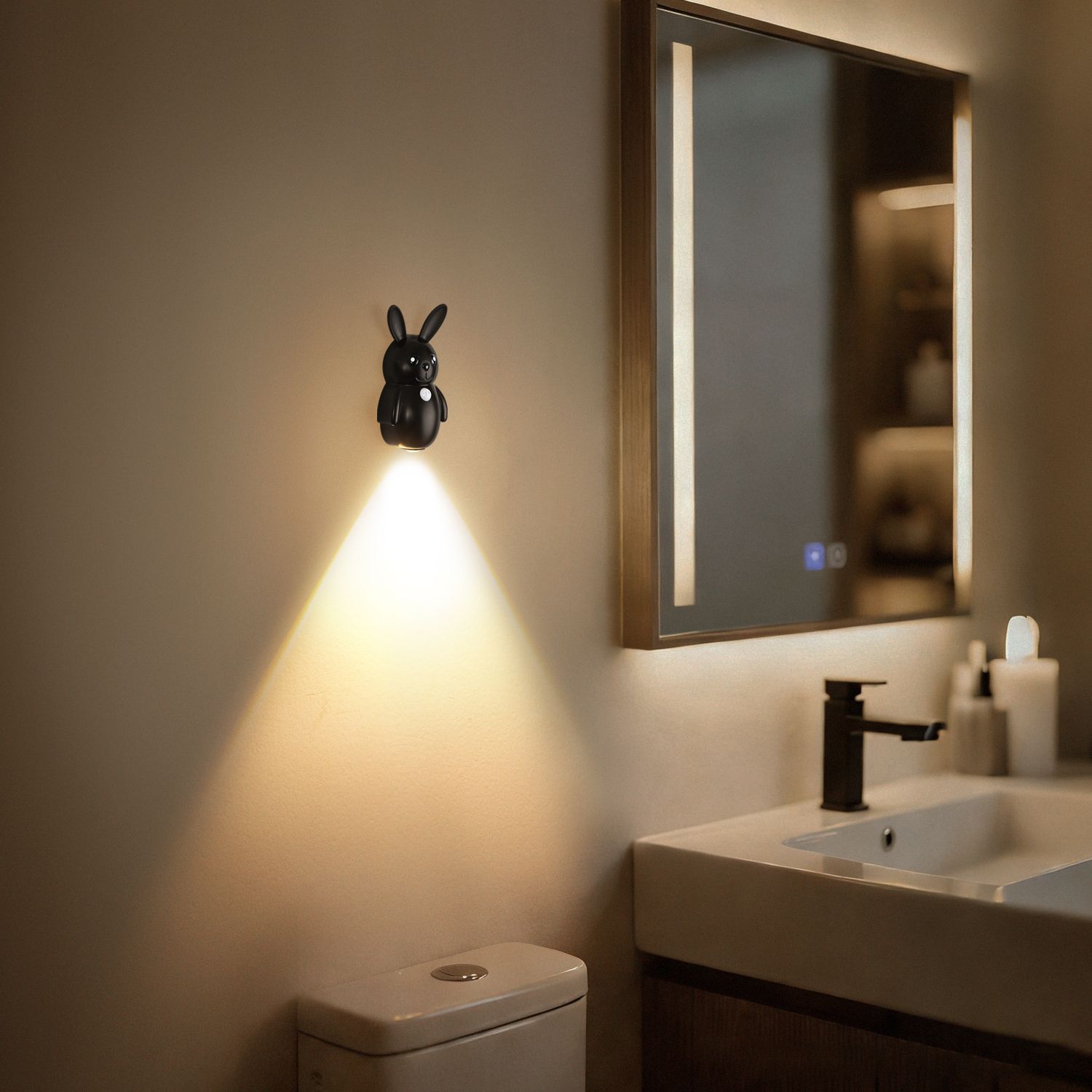 Adorable Bunny Night Light with Motion Sensor view 9