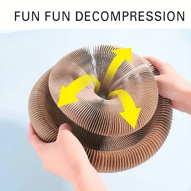 Transformable Magic Accordion Cat Scratcher Toy view 2
