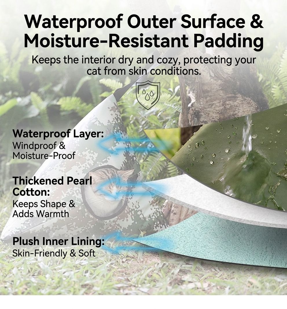 Portable Triangle Cat Cave Tent for Outdoor & Indoor Use – Waterproof view 6