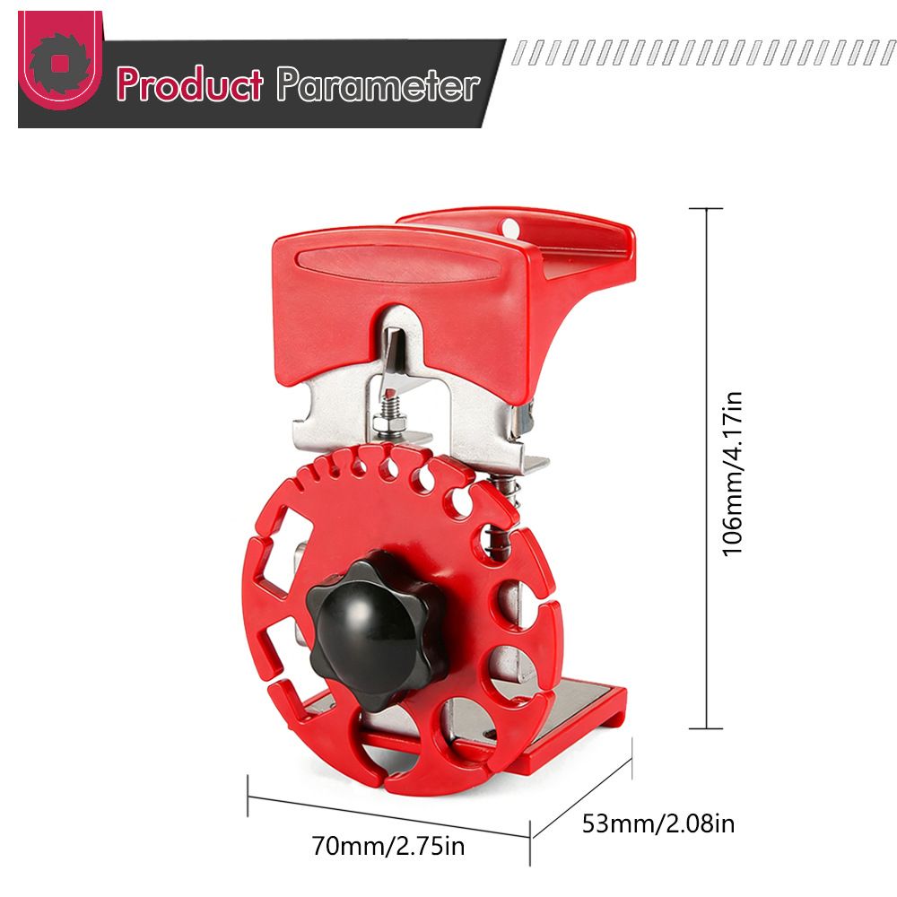 Manual Wire Stripper Tool with Adjustable Blade and Multi-Hole Rotary Dial for view 2