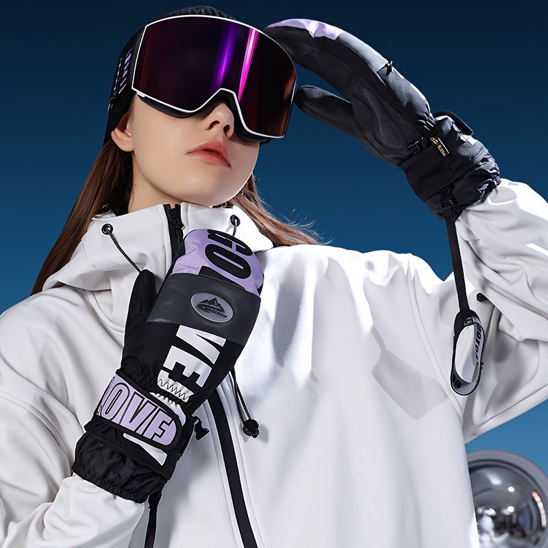 Winter Ski Mittens Waterproof & Windproof for Outdoor Snow Sports view 7