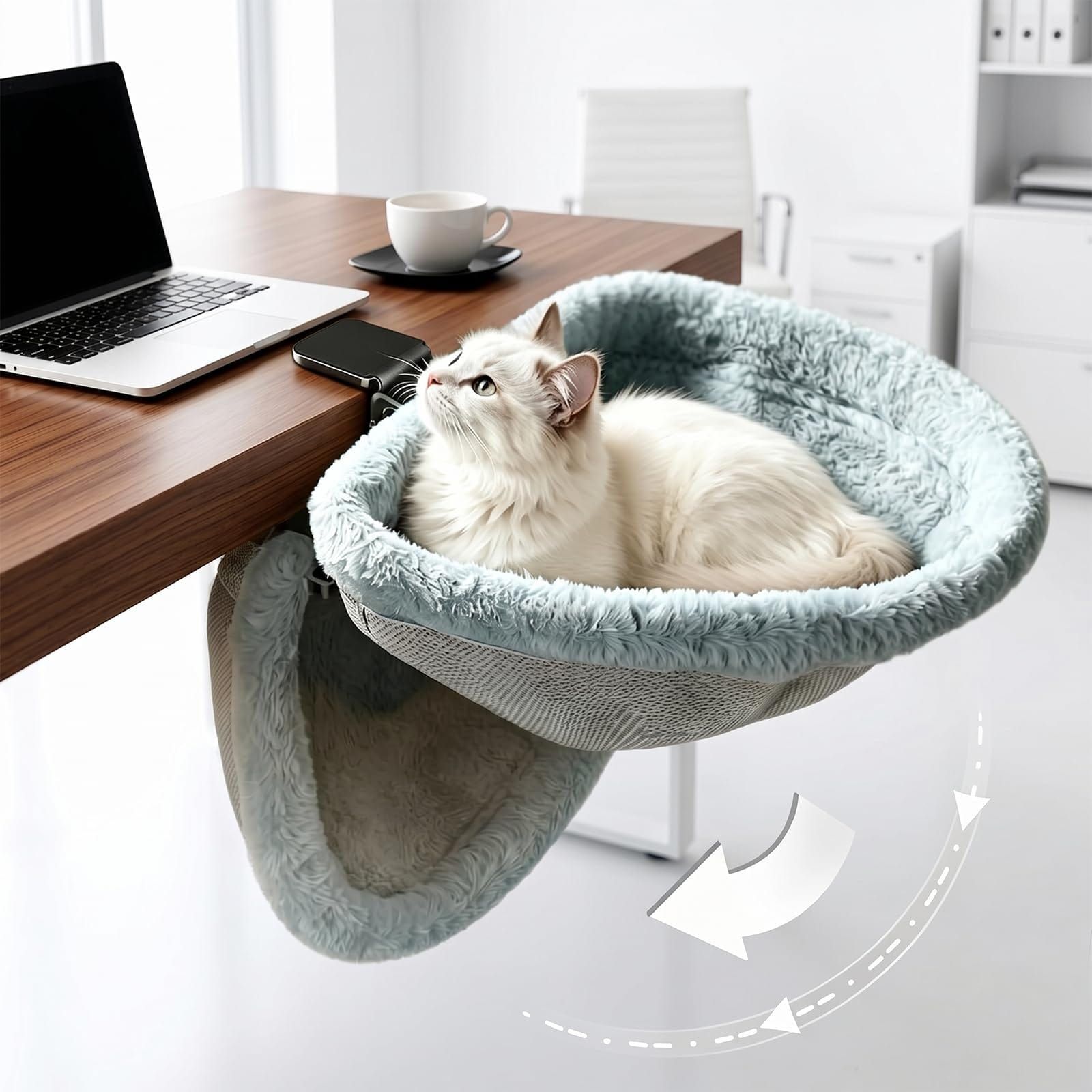 Adjustable Cat Hammock for Desk